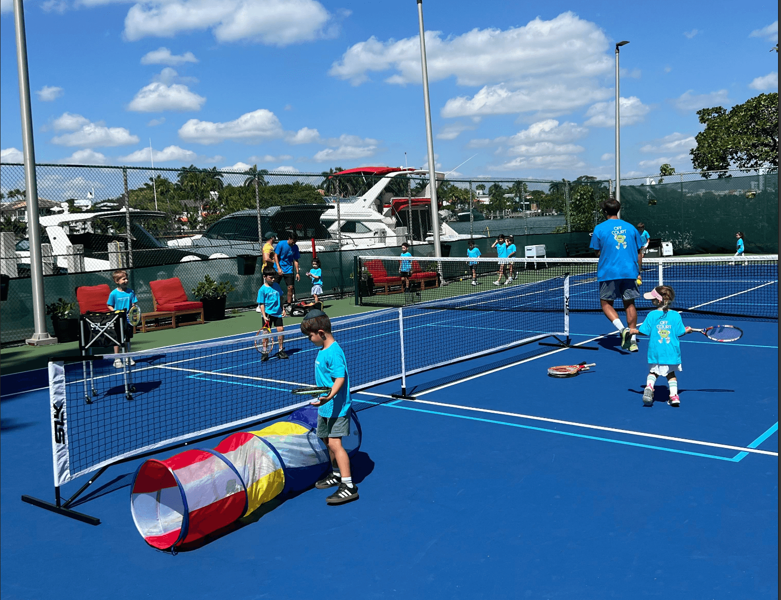 Tennis training session at Advantage Program